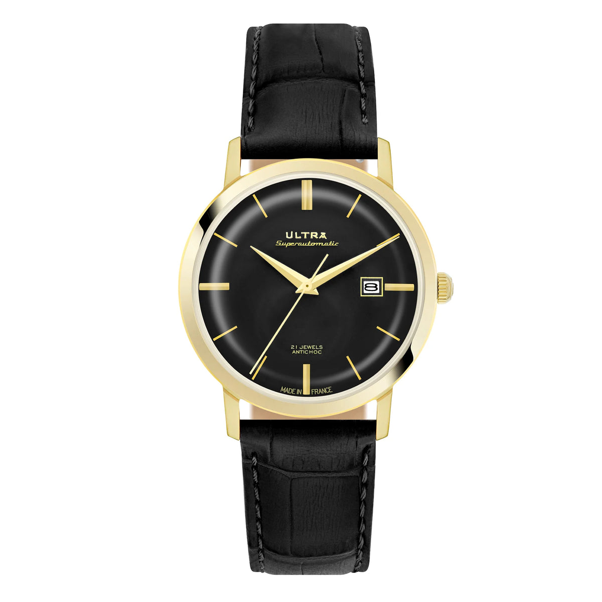Ultra 1911 Superautomatic Croc Gold Night automatic watch - front view