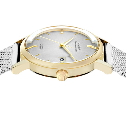 Ultra 1911 Superautomatic Maille Silver Light automatic watch - side view