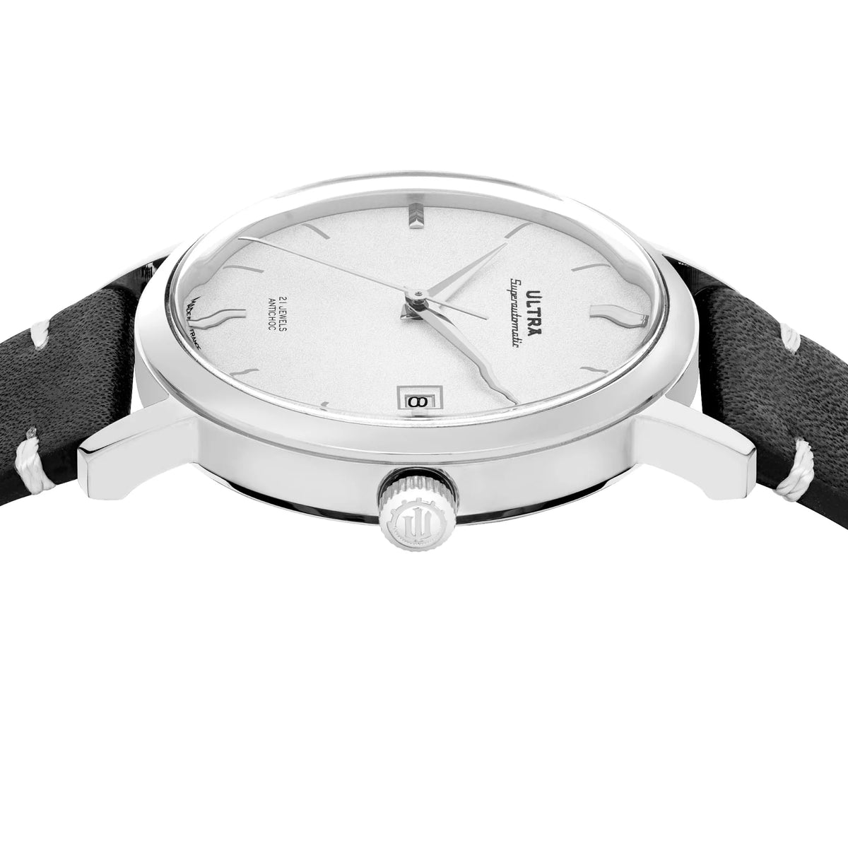 Ultra 1911 Superautomatic Cuir White Escape automatic watch - side view