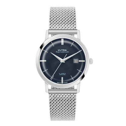 Ultra 1911 Superautomatic Maille Silver Sky automatic watch - front view