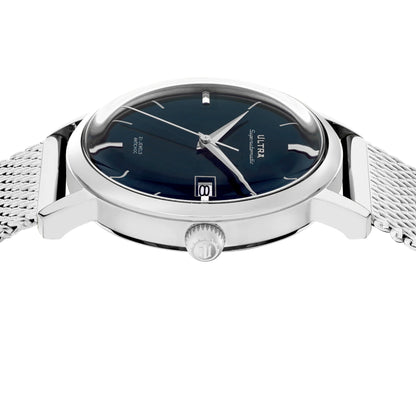 Ultra 1911 Superautomatic Maille Silver Sky automatic watch - side view