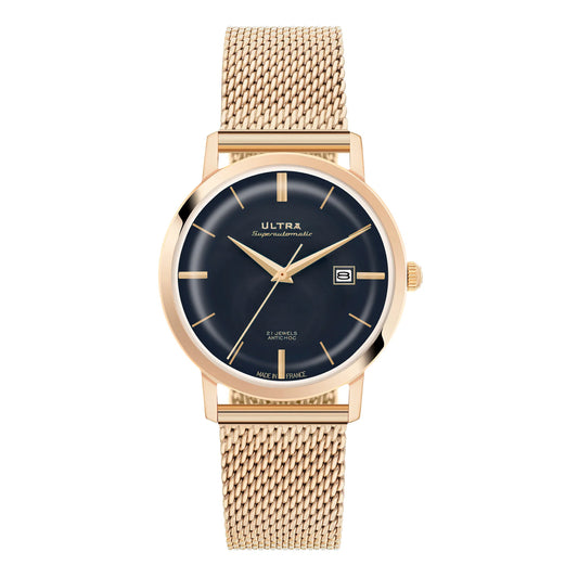 Ultra 1911 Superautomatic Maille Cream Rose automatic watch - front view