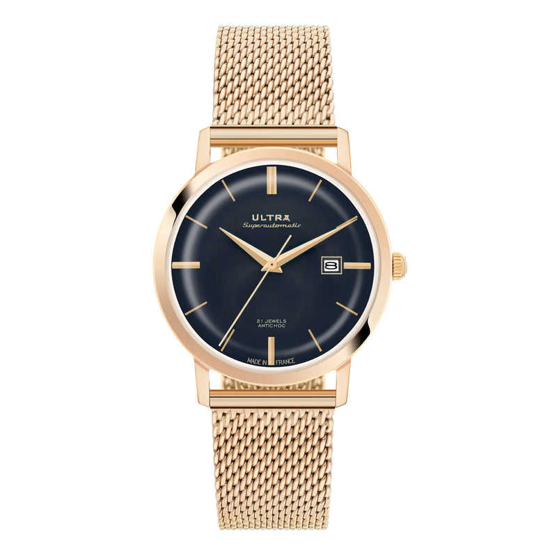 Ultra 1911 Superautomatic Maille Cream Rose automatic watch - front view