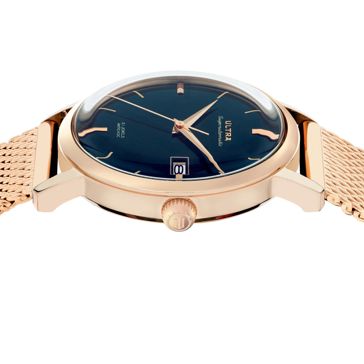 Ultra 1911 Superautomatic Maille Cream Rose automatic watch - side view