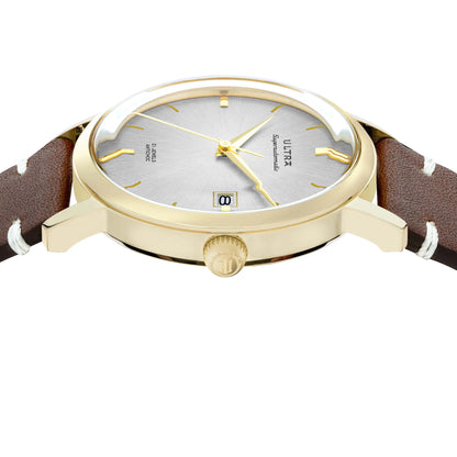 Ultra 1911 Superautomatic Cuir Spicy Gold automatic watch - side view