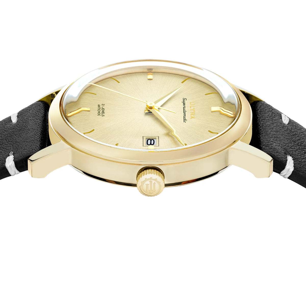 Ultra 1911 Superautomatic Cuir Black Sun automatic watch - side view