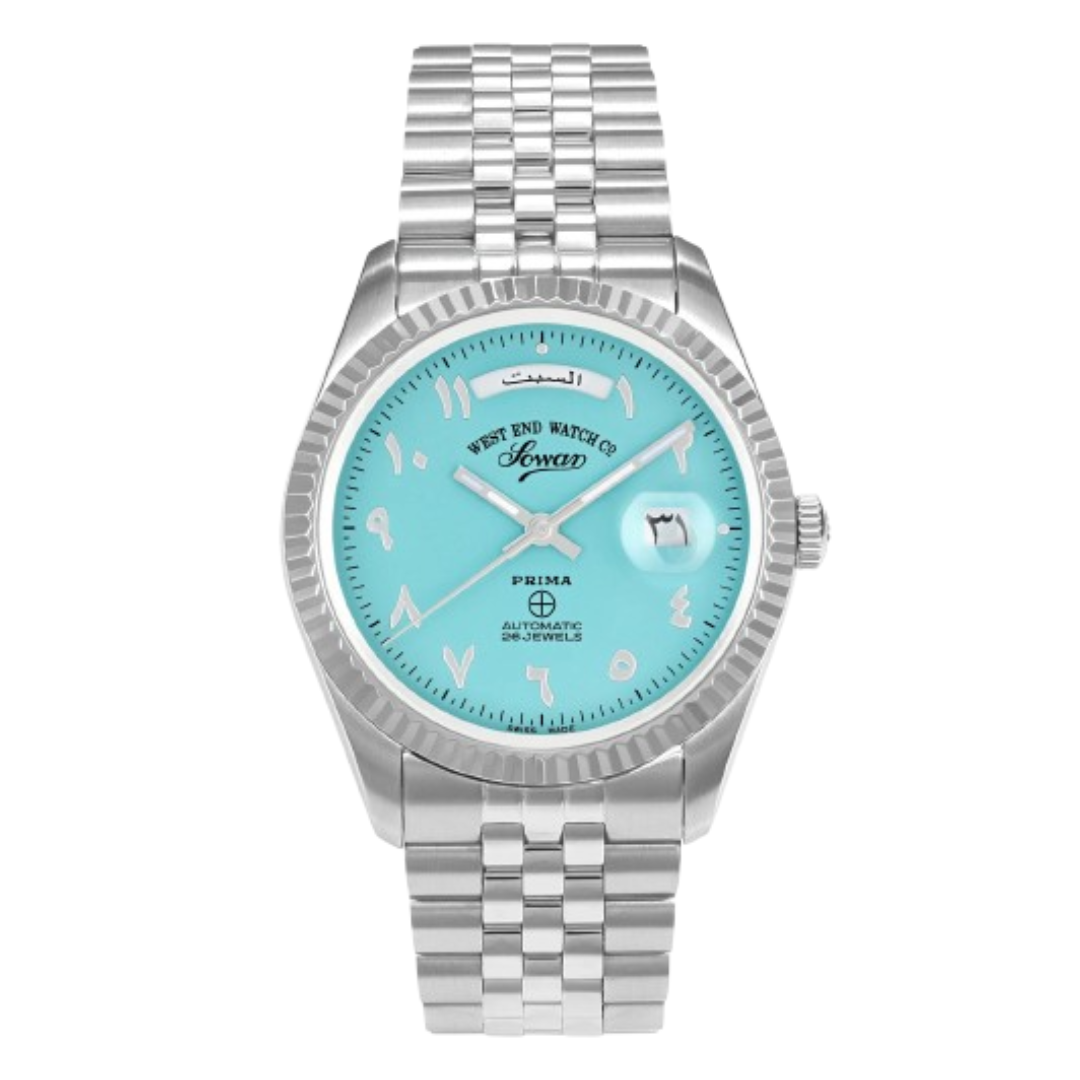 West End Watch Arabic Automatic Original Swiss Made Grey Dial 
