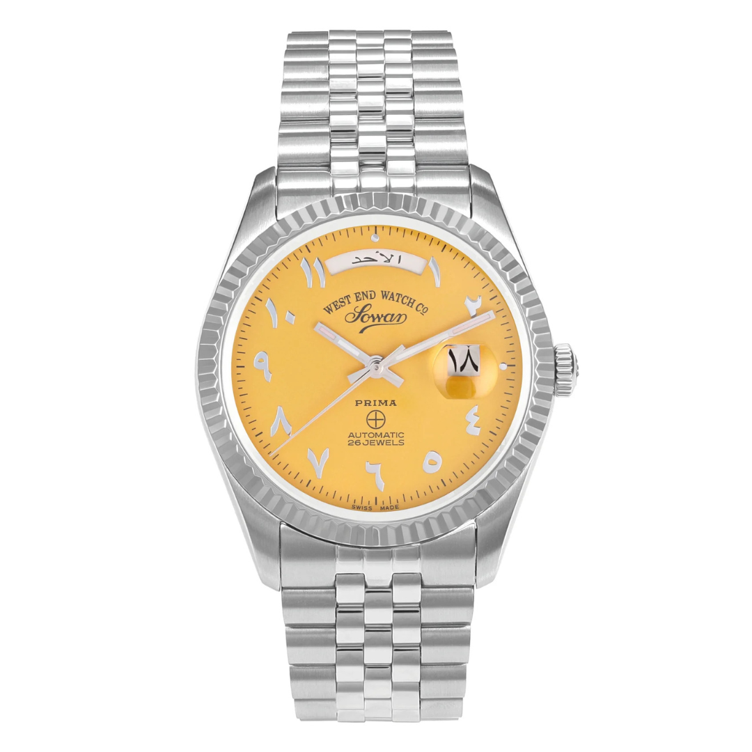 West End Watch Arabic Automatic Original Swiss Made Grey Dial 
