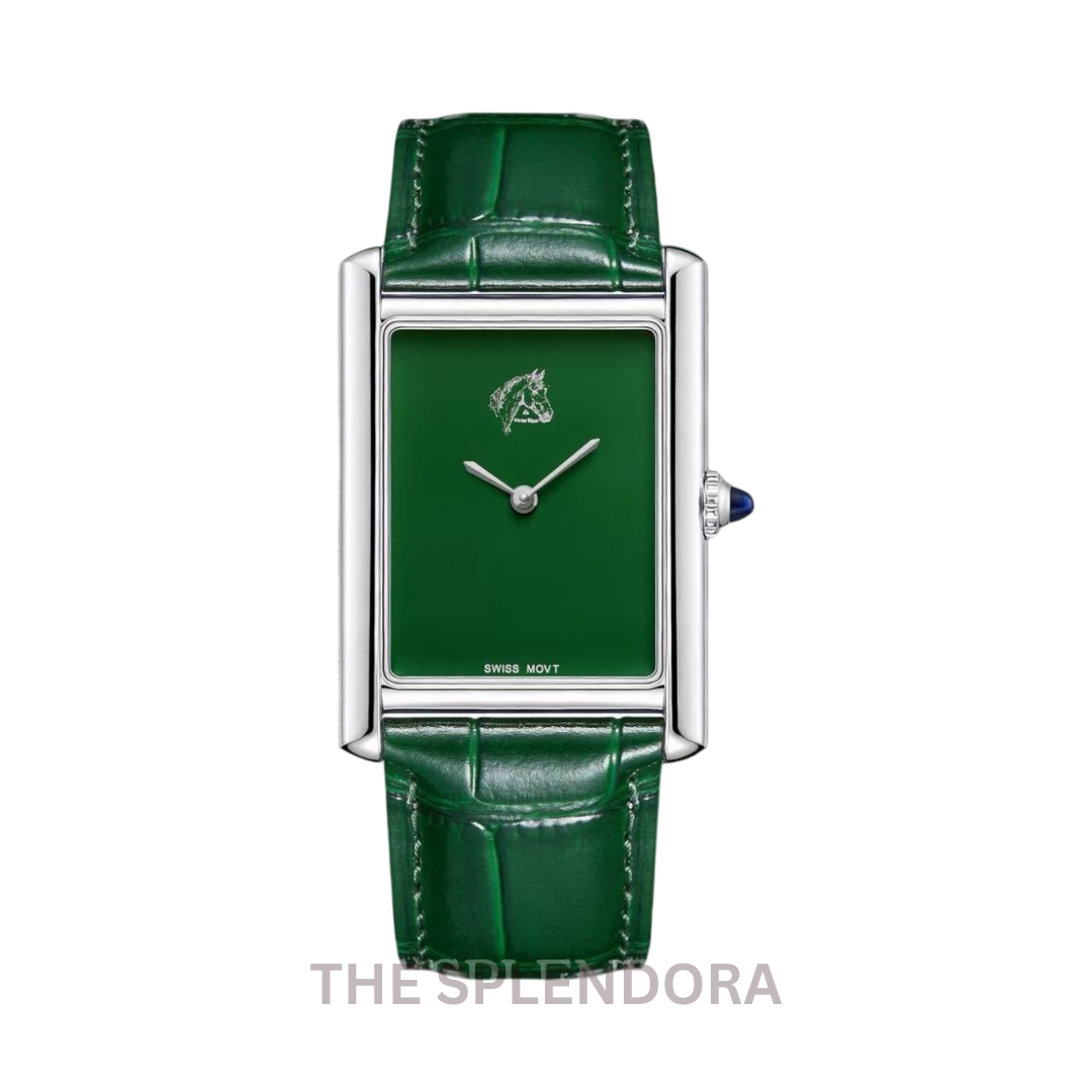 Horse Time Swiss Movement Green Dial Watch