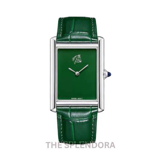 Horse Time Swiss Movement Green Dial Watch