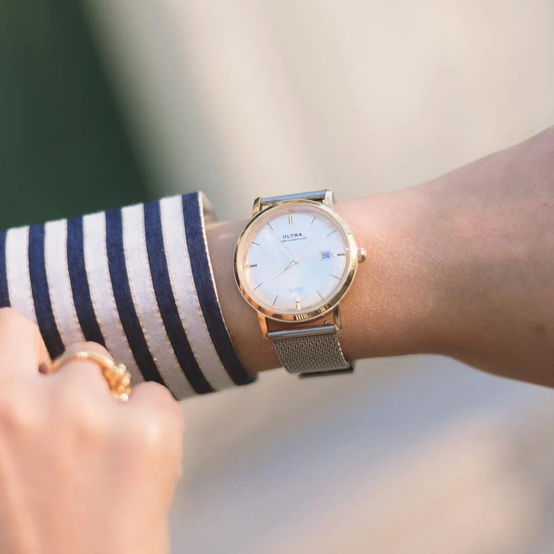 Ultra 1911 Superautomatic Maille Silver Light automatic watch - lifestyle