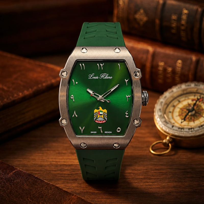 UAE Special Edition Watch | Green Dial |  Louis Hilano