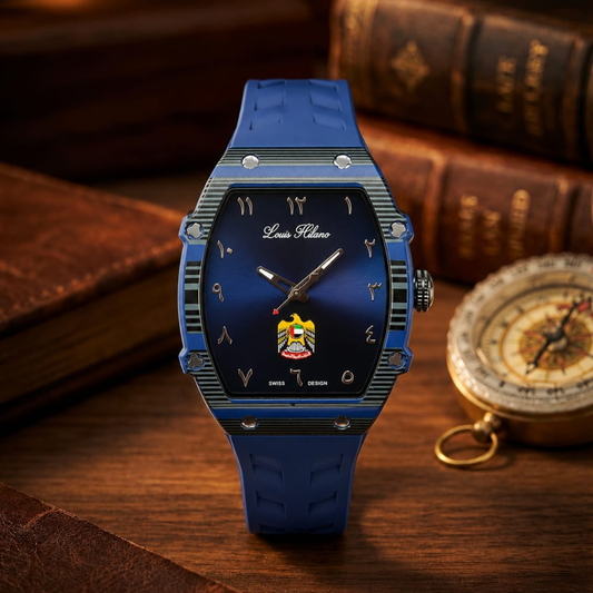 UAE Special Edition Watch |Blue Dial |  Louis Hilano 