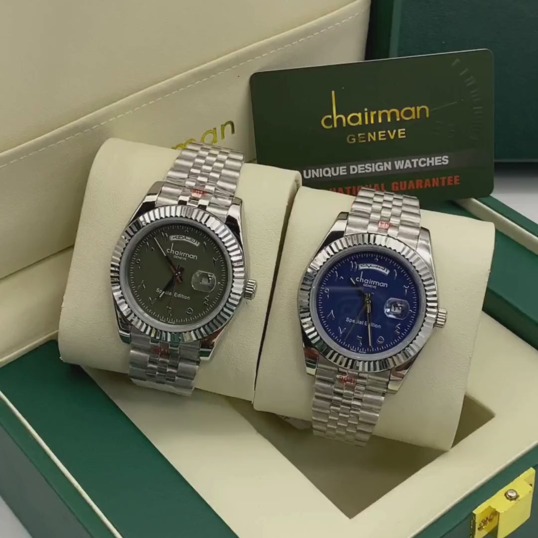 Chairman Geneve Special Edition Men's quartz Watch - 1 Year Warranty