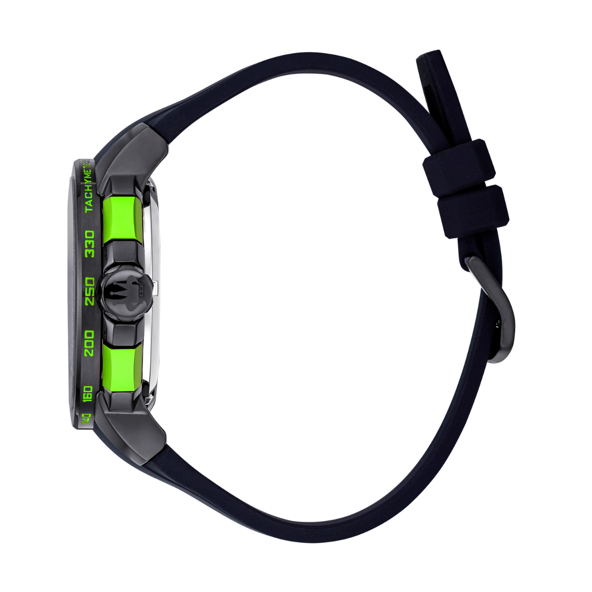 René Mouris Prowler 90123RM4 men's watch, black, green accents – front view