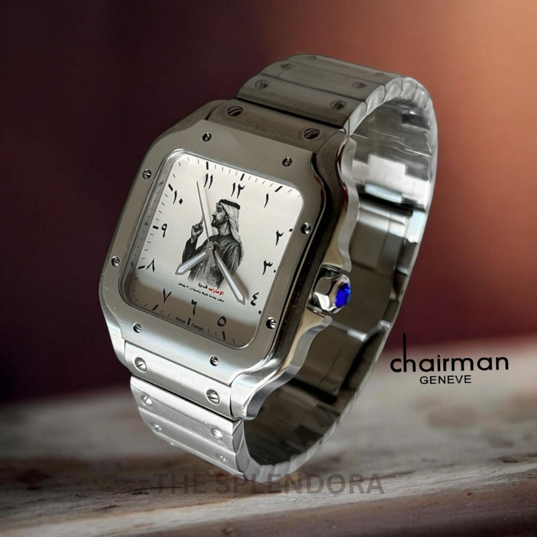 Chairman Mohammad Bin Zayed  Watch Square Dial (1 year warranty)