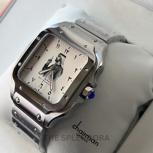 Chairman Mohammad Bin Zayed  Watch Square Dial (1 year warranty)