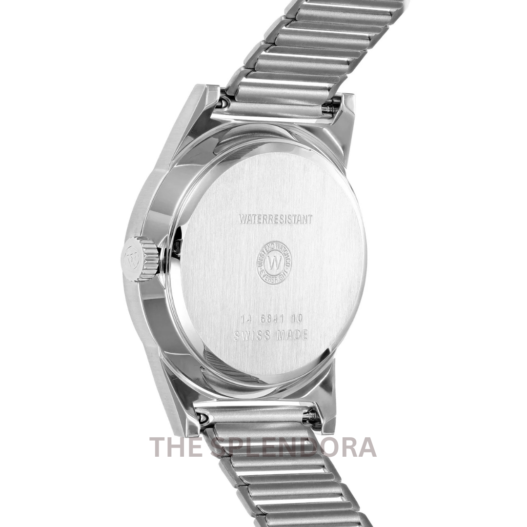 WEST END WATCH QUARTZ BROWN DIAL WITH ARABIC NUMERALS